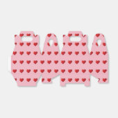 Valentine Leckerei Rosa und Rotes Herz Geschenkschachtel (Ungefaltet)