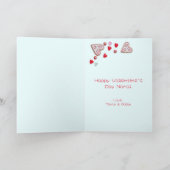 Valentine Leckereien Kinder Foto Grußkarte Karte (Innenseite)