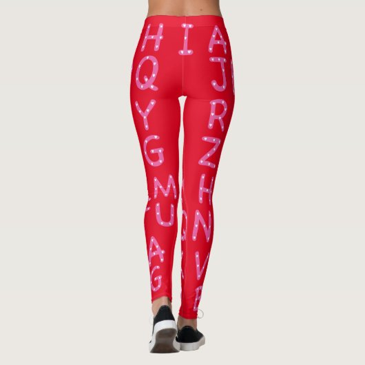 Valentine Leggings für Lehrer (Rückseite)