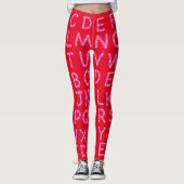 Valentine Leggings für Lehrer (Vorderseite)