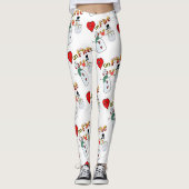 Valentine Leggings Long Snowman Fire (Vorderseite)
