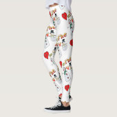 Valentine Leggings Long Snowman Fire (Links)