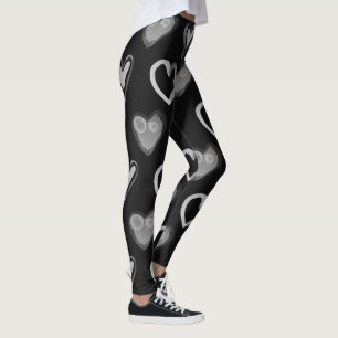 Valentine-Leggings Watercolor-Herzen Leggings