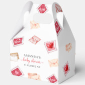 Valentine Letter Briefmarke Sweetheart Baby Dusche Geschenkschachtel (Rückseite)