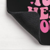 Valentine Librarian Bookworm B Mousepad (Ecke)