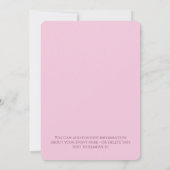 Valentine Liebe Abendessen Party Einladung (Rückseite)