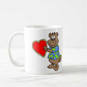 Valentine Liebe Bear Niedlich Happy Valentinstag Kaffeetasse