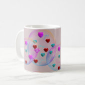 Valentine-Liebe-Blasen Spaß Kaffeetasse (Vorderseite Links)