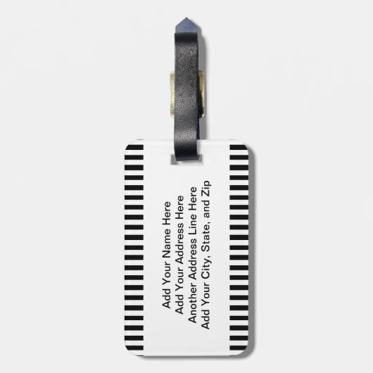 Valentine Liebe Bug Gepäckanhänger (Rückseite vertikal)