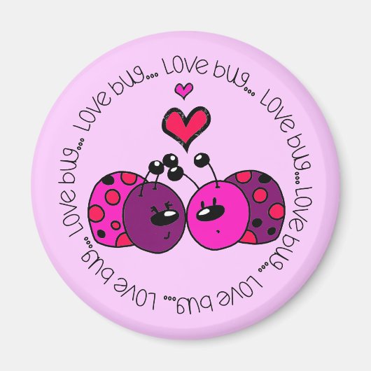 Valentine Liebe Bug Magnet (Vorne)