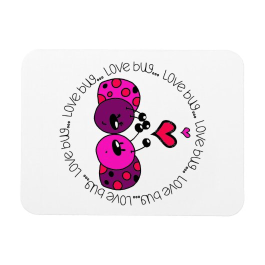 Valentine Liebe Bug Magnet (Horizontal)