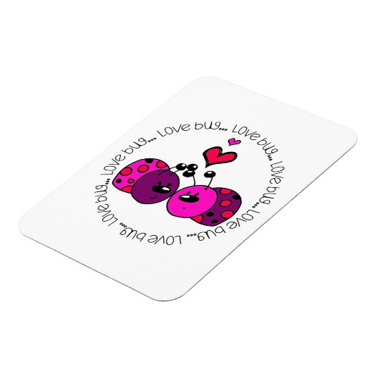Valentine Liebe Bug Magnet (Linke Seite)