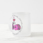 Valentine Liebe Bug Mattglastasse (Vorderseite Links)