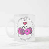 Valentine Liebe Bug Mattglastasse (Links)