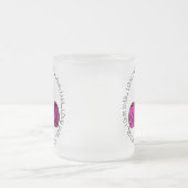 Valentine Liebe Bug Mattglastasse (Mittel)