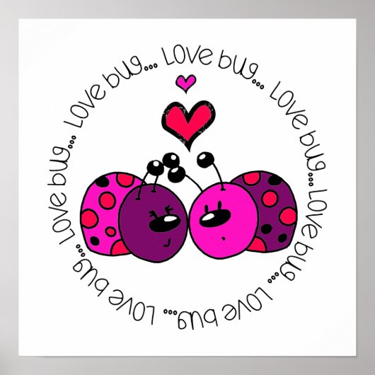 Valentine Liebe Bug Poster (Vorne)
