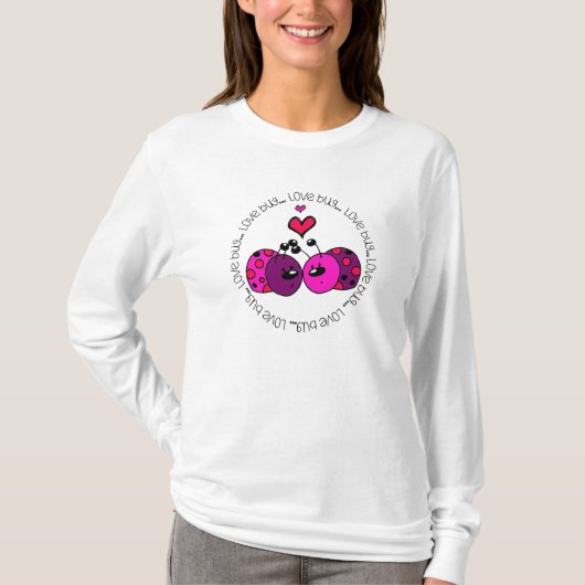 Valentine Liebe Bug T-Shirt (Vorderseite)
