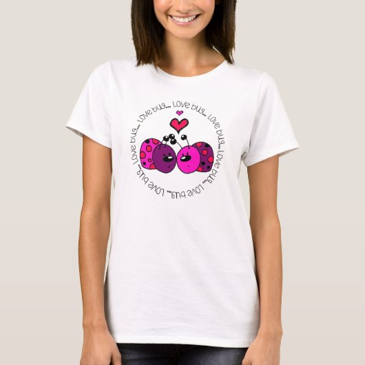 Valentine Liebe Bug T-Shirt (Vorderseite)
