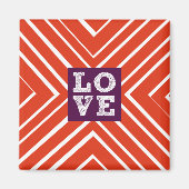 Valentine LIEBE Bullseye Magnet (Vorne)