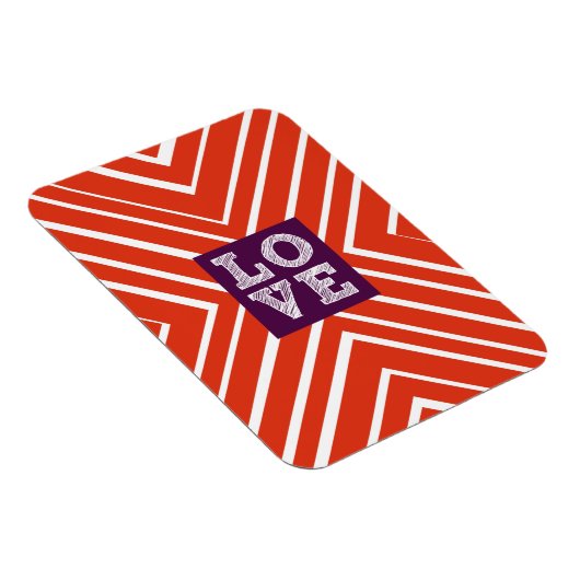 Valentine LIEBE Bullseye Magnet (Rechte Seite)