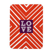 Valentine LIEBE Bullseye Magnet (Vertikal)