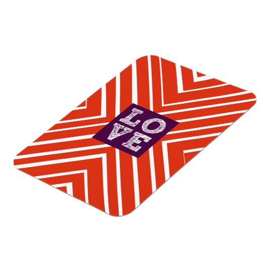 Valentine LIEBE Bullseye Magnet (Linke Seite)