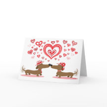 Valentine-Liebe-Dackeln