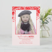 Valentine Liebe Foto Einladung (Stehend Vorderseite)