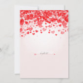 Valentine Liebe Foto Einladung (Rückseite)