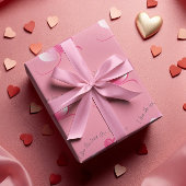 Valentine-Liebe Geschenkpapier