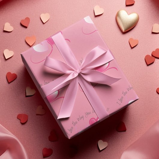 Valentine-Liebe Geschenkpapier