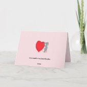 VALENTINE LIEBE GEWINNT NICHT KARTE (Rückseite)