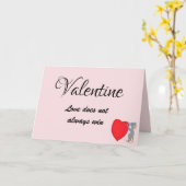 VALENTINE LIEBE GEWINNT NICHT KARTE (Gelbe Blume)