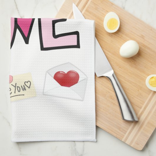 Valentine Liebe Handtuch (Viertel Falte)