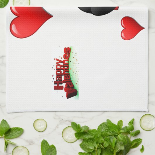 Valentine Liebe Handtuch (Gefaltet)