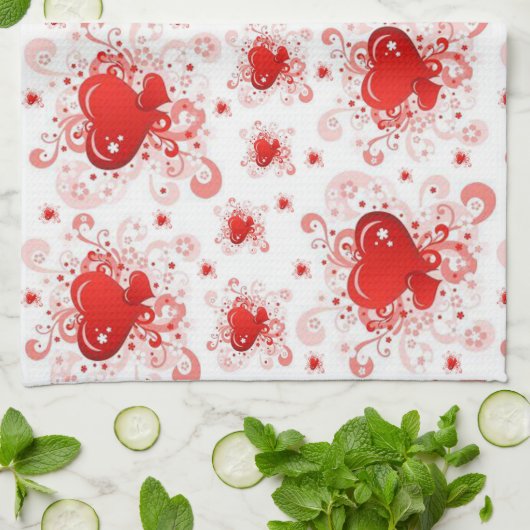 Valentine Liebe Handtuch (Gefaltet)