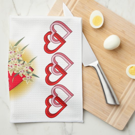 Valentine Liebe Handtuch (Viertel Falte)