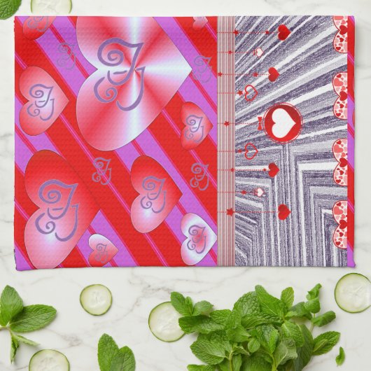 Valentine Liebe Handtuch (Gefaltet)