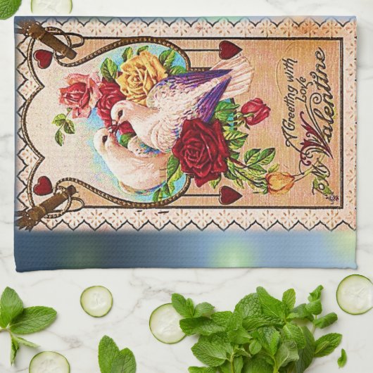 Valentine Liebe Handtuch (Gefaltet)