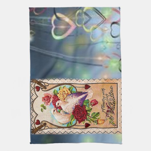 Valentine Liebe Handtuch (Vertikal)