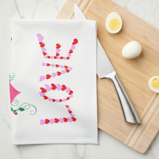 Valentine Liebe Handtuch (Viertel Falte)