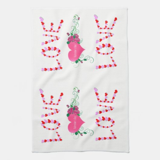 Valentine Liebe Handtuch (Vertikal)