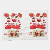 Valentine Liebe Handtuch (Horizontal)