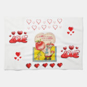 Valentine Liebe Handtuch (Horizontal)