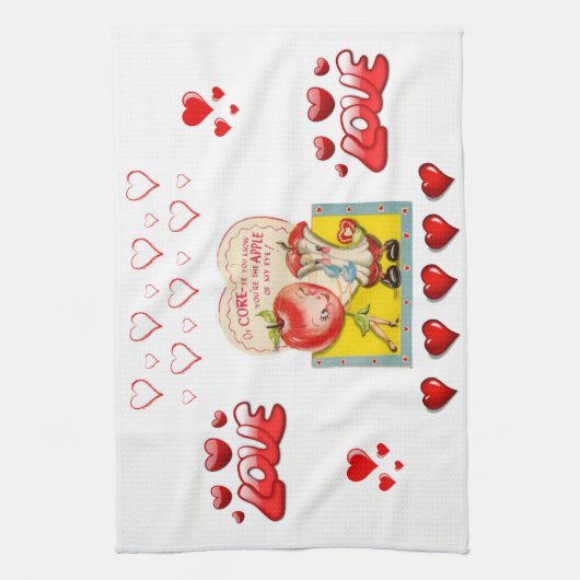 Valentine Liebe Handtuch (Vertikal)