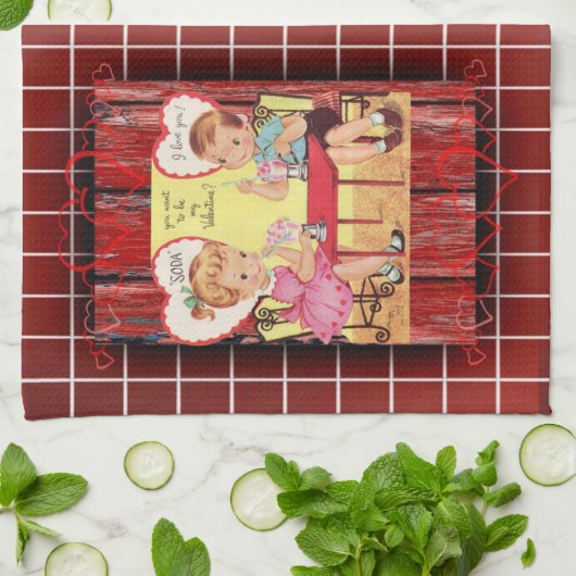 Valentine Liebe Handtuch (Gefaltet)