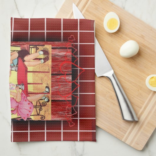 Valentine Liebe Handtuch (Viertel Falte)