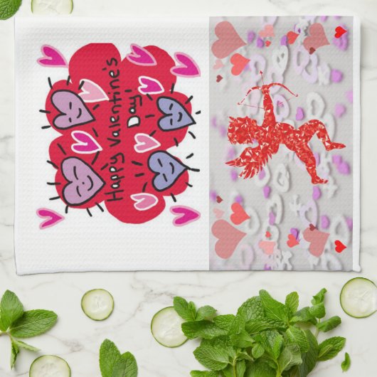 Valentine Liebe Handtuch (Gefaltet)