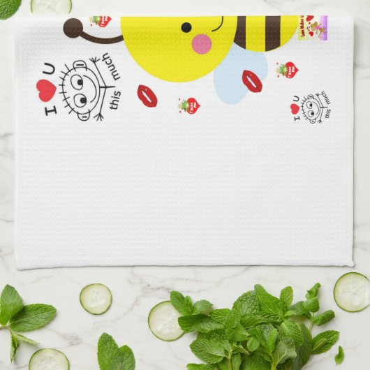 Valentine Liebe Handtuch (Gefaltet)