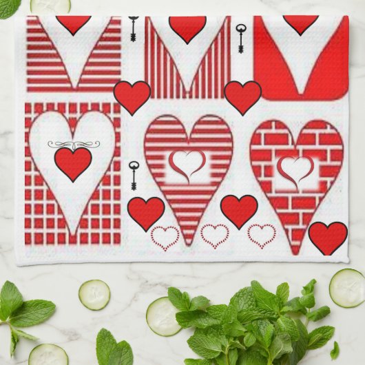 Valentine Liebe Handtuch (Gefaltet)